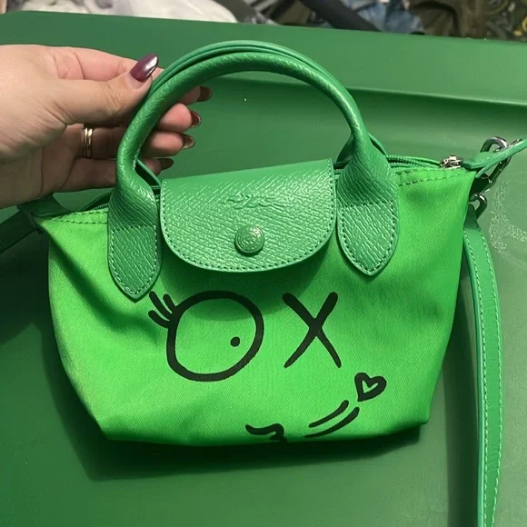 LONGCHAMP X ANDRE TOP HANDLE BAG XS GREEN - Picture 3 of 3